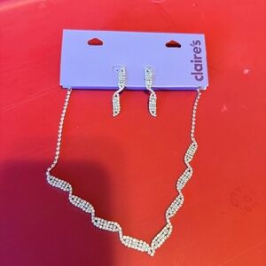 Sparkly rhinestone jewelry set